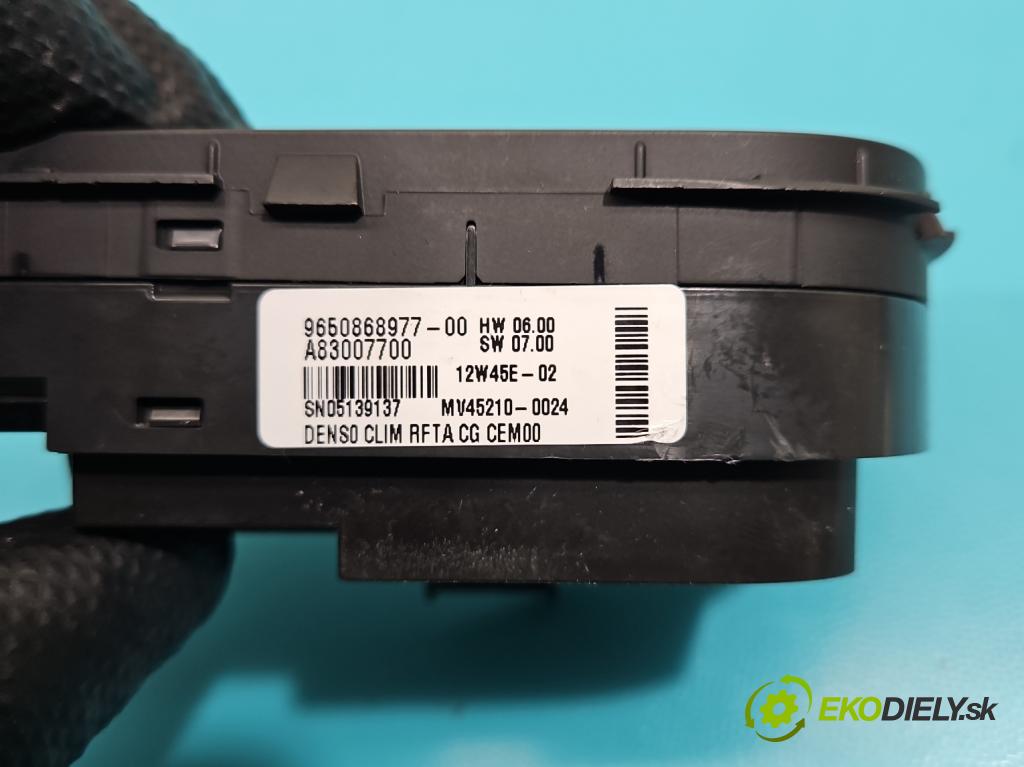 Citroen C4 Picasso I 2006-2013 1.6 hdi 111KM manual 82 kW 1560 cm3 5- panel kúrenia 9650868977