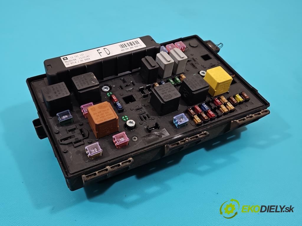 Opel Astra III 2004-2014 1.6 16V (Z16XEP) 105 hp manual 77 kW 1598 cm3 5- skříňka pojistková 13191127FD (Pojistkové skříňky)