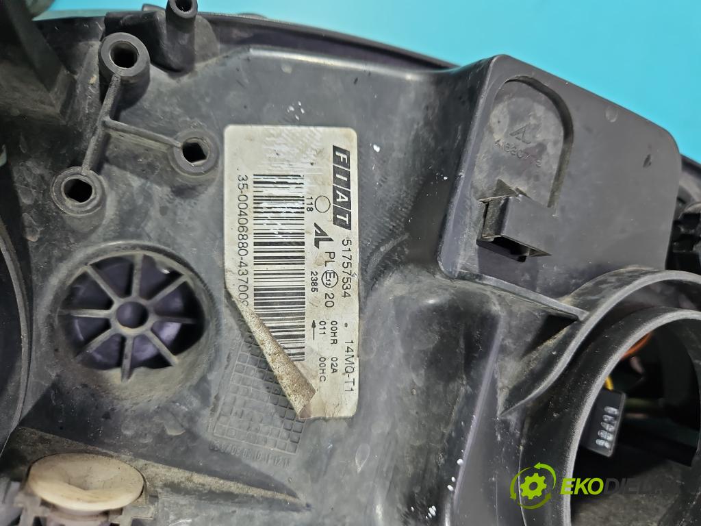 Fiat Bravo II 2007-2014 1.6 jtd 90 HP manual 66 kW 1598 cm3 5- Reflektor: pravý 51757534 (Pravé)