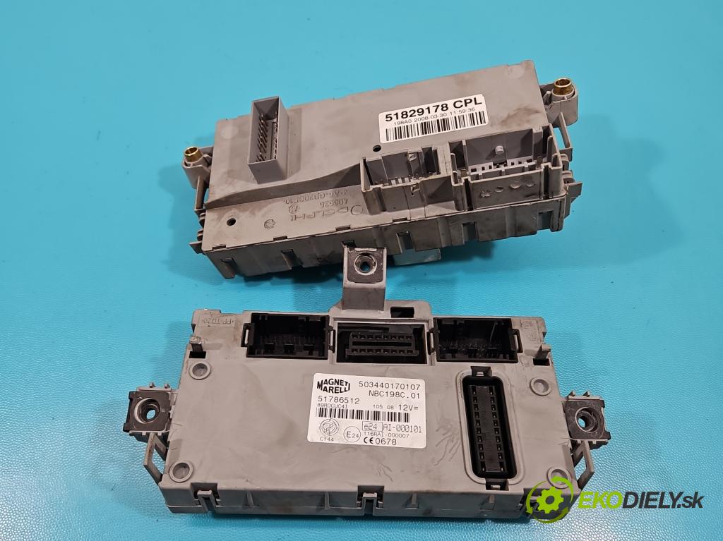 Fiat Bravo II 2007-2014 1.6 jtd 90 hp manual 66 kW 1598 cm3 5- skříňka pojistková 51786512 (Pojistkové skříňky)