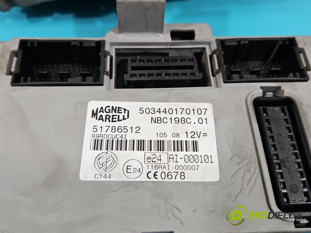 Fiat Bravo II 2007-2014 1.6 jtd 90 hp manual 66 kW 1598 cm3 5- skříňka pojistková 51786512 (Pojistkové skříňky)