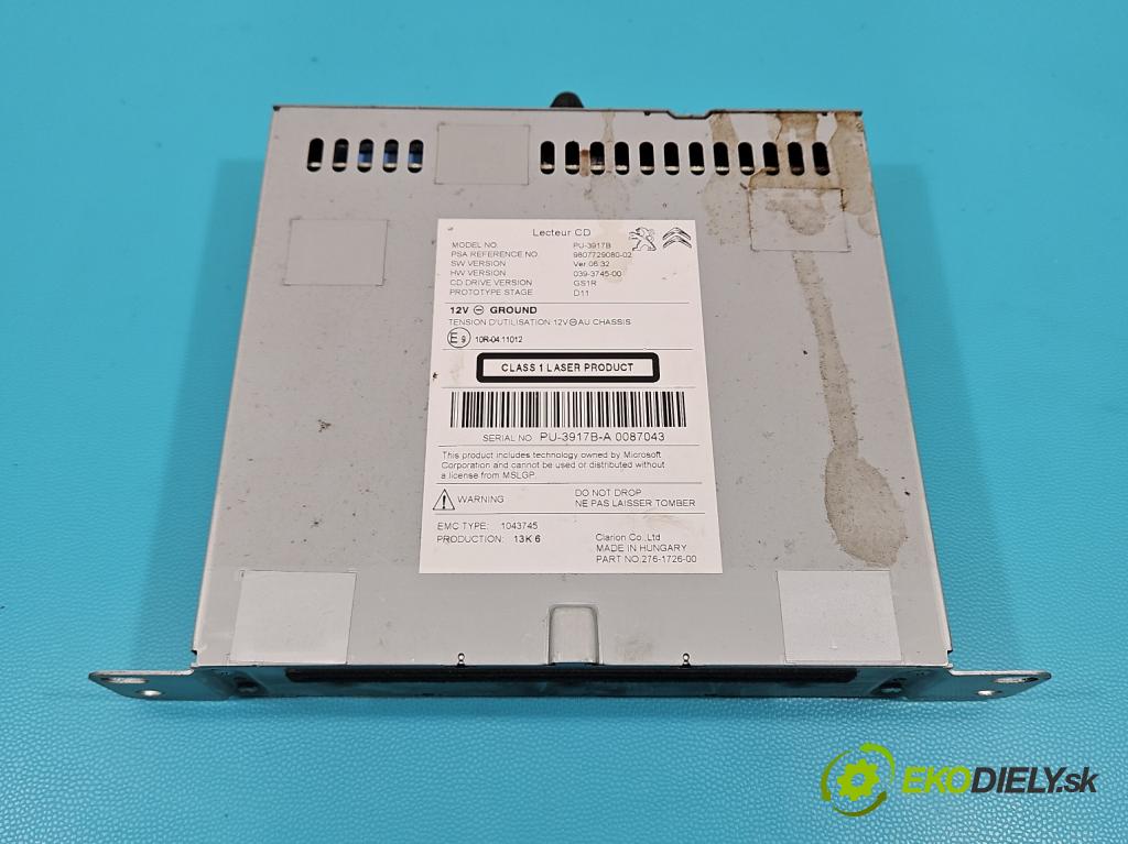 Peugeot 508 2010-2018 1.6 hdi 120 HP automatic 88 kW 1560 cm3 4- panel kúrenia 9807729080
