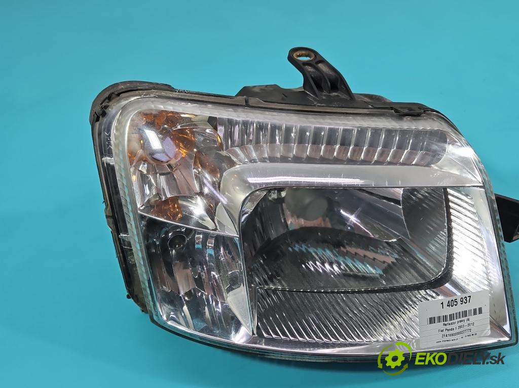 Fiat Panda II 2003-2012 1.1 54 HP manual 40 kW 1108 cm3 5- Reflektor: pravý  (Pravé)