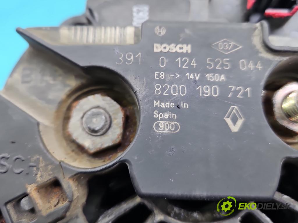 Renault Master II 1998-2010 2.5 dci 120 HP manual 88 kW 2499 cm3 5- Alternator 0124525044 (Alternátory)