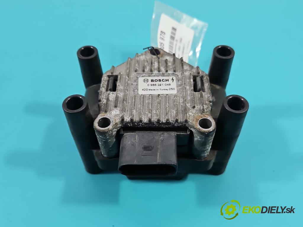 Seat Cordoba I 1993-2002 1.4 mpi 60 HP manual 44 kW 1390 cm3 4- cievka zapaľovacia 0986221048 (Zapaľovacie cievky, moduly)