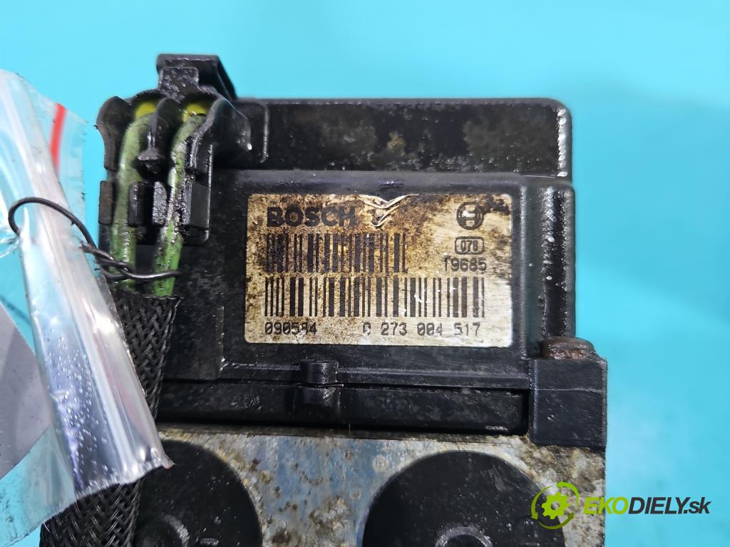 Opel Zafira A 1999-2005 1.8 16V 125 HP manual 92 kW 1796 cm3 5- čerpadlo abs 0273004517 (Pumpy ABS)