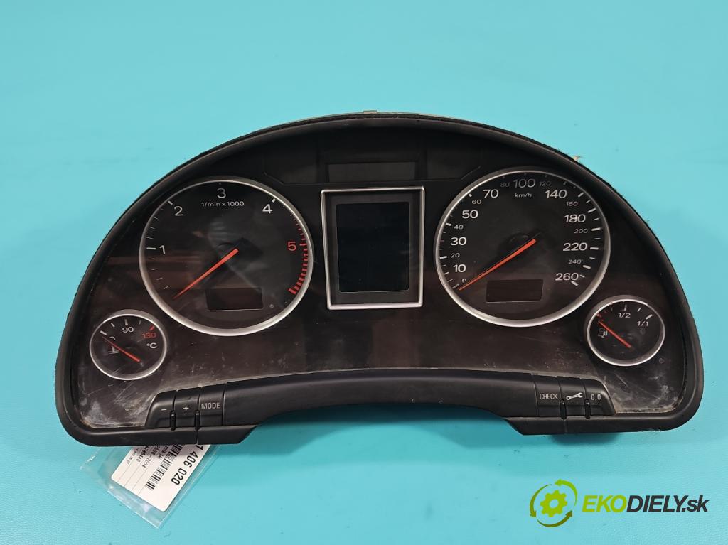 Audi A4 B6 2000-2004 1.9 tdi 131 HP manual 96 kW 1896 cm3 4- prístrojovka/ budíky 0263626020 (Prístrojové dosky, displeje)
