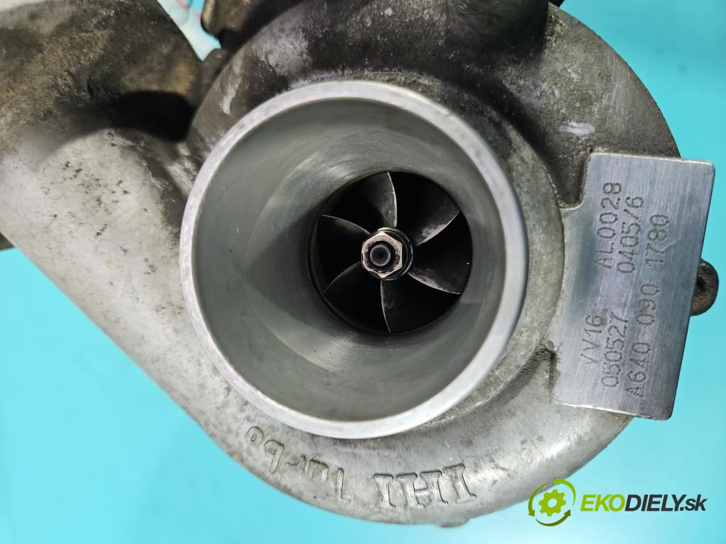 Mercedes A W169 2004-2012 2.0 cdi 109 hp manual 80 kW 1992 cm3 5- Turbodmychadlo A6400901780 (Turbodúchadla (kompletní))