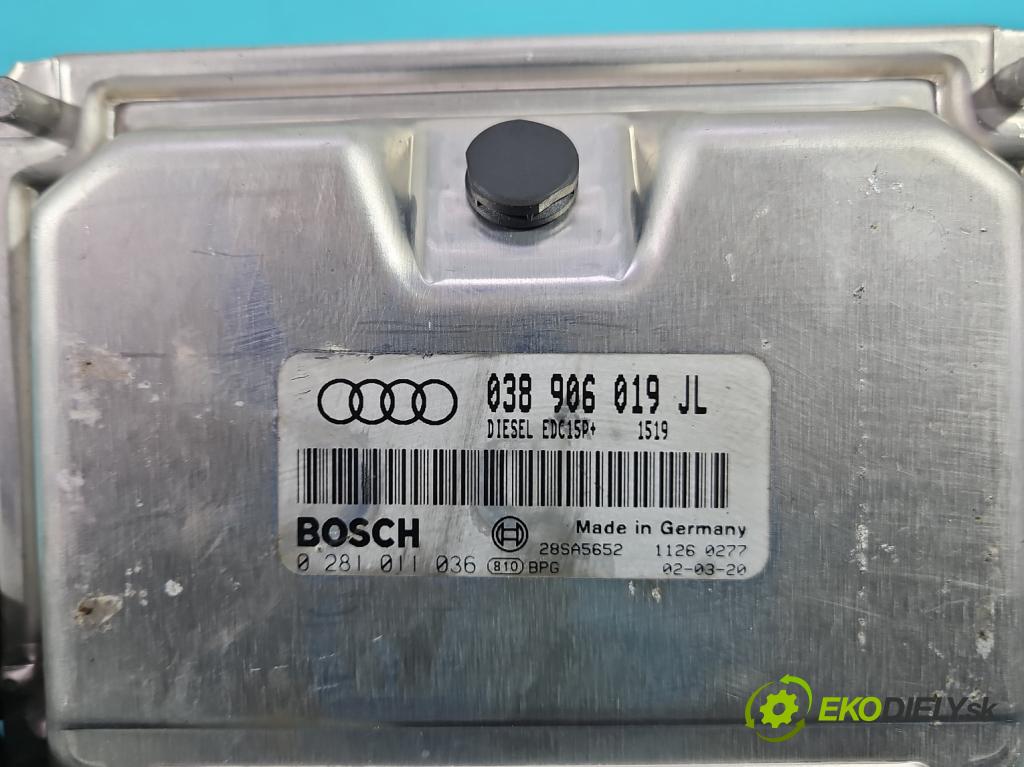 Audi A4 B6 2000-2004 1.9 tdi 131 hp manual 96 kW 1896 cm3 4- řídící jednotka motoru 038906019JL