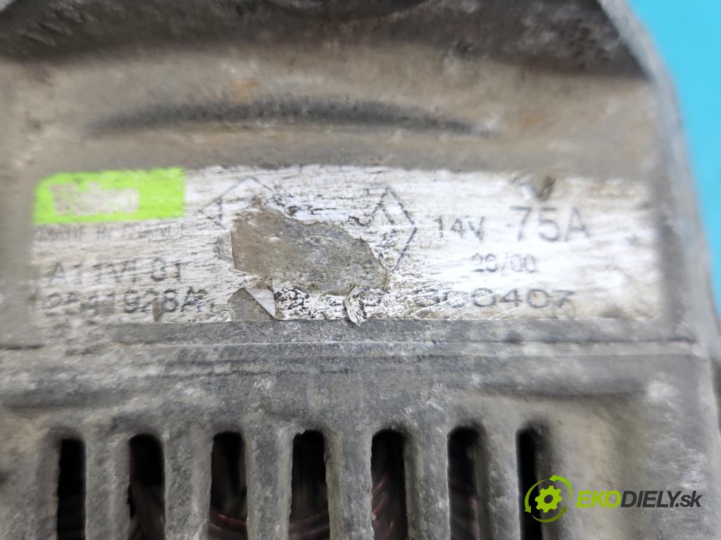 Renault Master II 1998-2010 2.8 dti 114 HP manual 84 kW 2799 cm3 5- Alternator  (Alternátory)