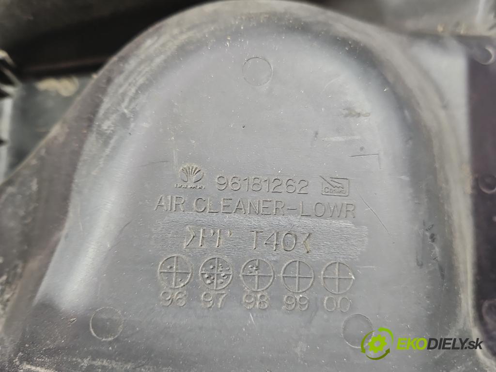 Daewoo Nubira I 1997-1999 1.6 16V 106 HP manual 78 kW 1598 cm3 4- obal filtra vzduchu 96181262 (Obaly filtrov vzduchu)