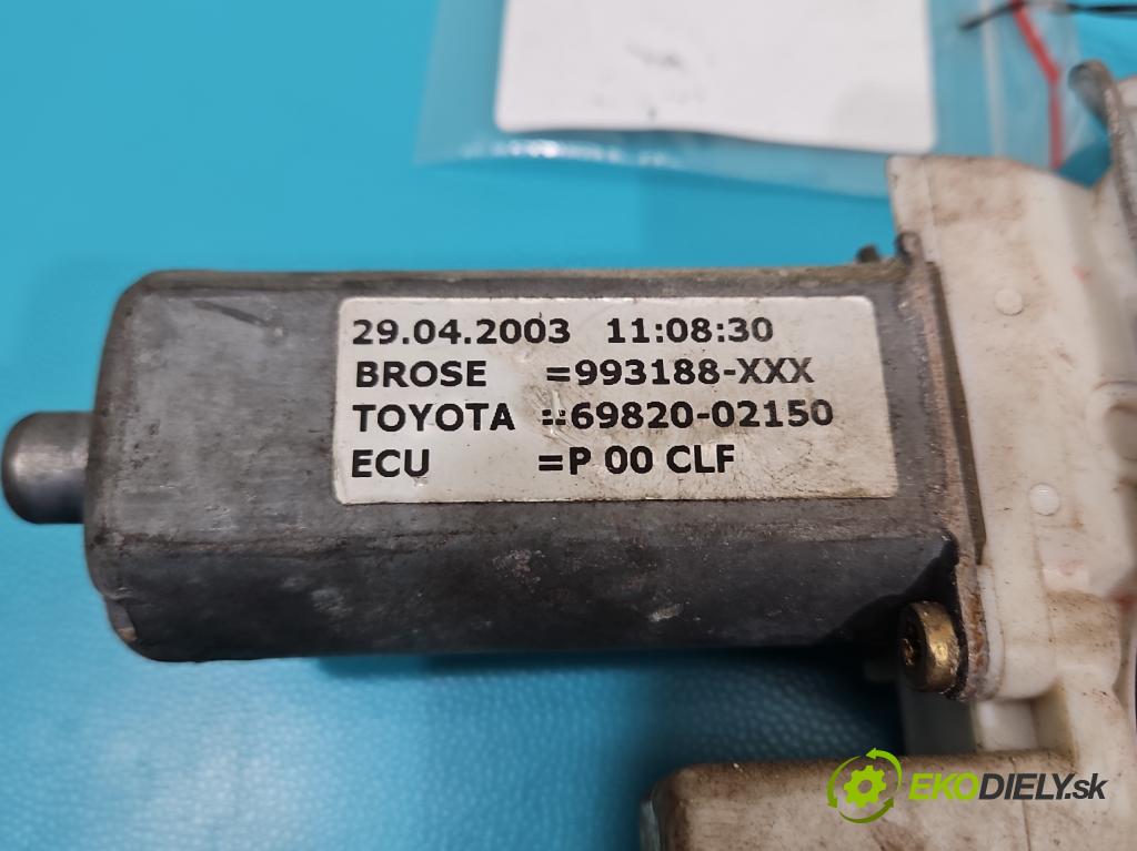 Toyota Corolla E12 2001-2009 2.0 D4D 90 hp manual 66 kW 1995 cm3 5- mechanismus stahování přední levý 69820-02150