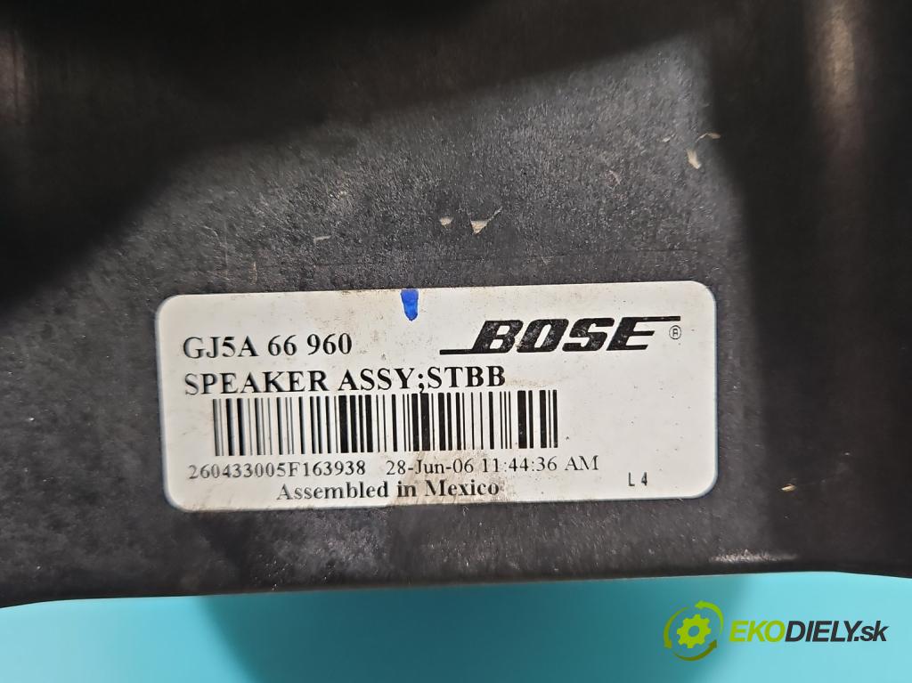 Mazda 6 I GG 2002-2007 2.0 16V 147 HP automatic 108 kW 1999 cm3 5- Subwoofer: GJ5A66960 (Audio zariadenia)