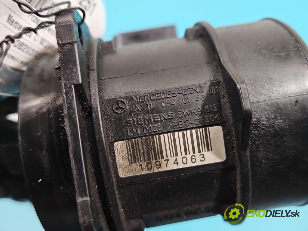 Mercedes C W203 2000-2007 2.0 kompressor 163 HP automatic 120 kW 1998 cm3 3- průtokoměr: 5WK9613 (Váhy vzduchu)