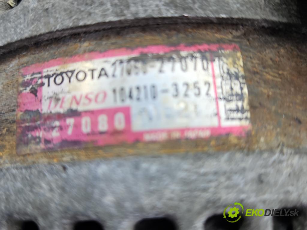 Toyota Corolla E12 2001-2009 2.0 D4D 90 HP manual 66 kW 1995 cm3 5- Alternator 27060-27070 (Alternátory)