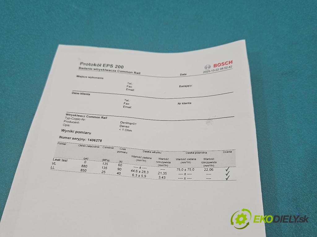 Toyota Corolla E12 2001-2009 2.0 D4D 90 HP manual 66 kW 1995 cm3 5- vstrek 23670-27020 (Vstrekovač paliva)