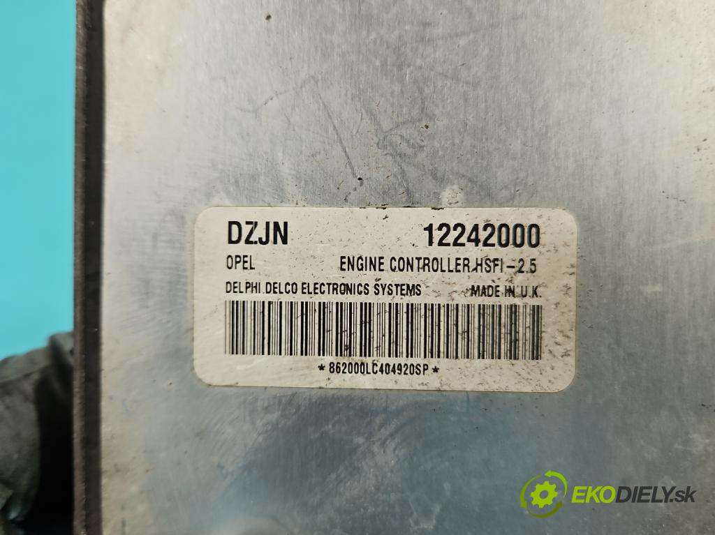 Opel Meriva A 2002-2010 1.6 16V 101 HP manual 74 kW 1598 cm3 5- riadiaca jednotka motora 12242000