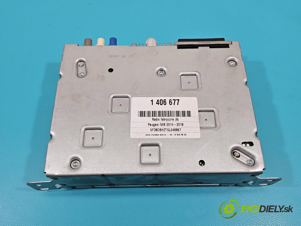 Peugeot 508 2010-2018 1.6 hdi 120 HP automatic 88 kW 1560 cm3 4- Radio originál 9818613880