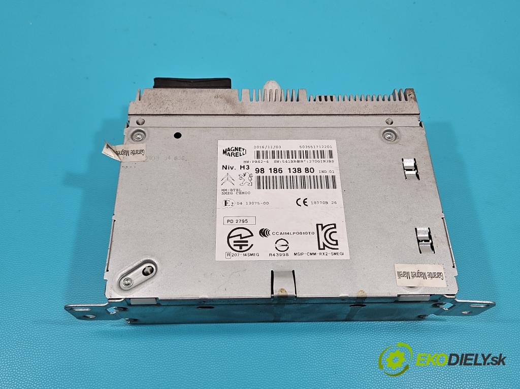 Peugeot 508 2010-2018 1.6 hdi 120 HP automatic 88 kW 1560 cm3 4- Radio originál 9818613880