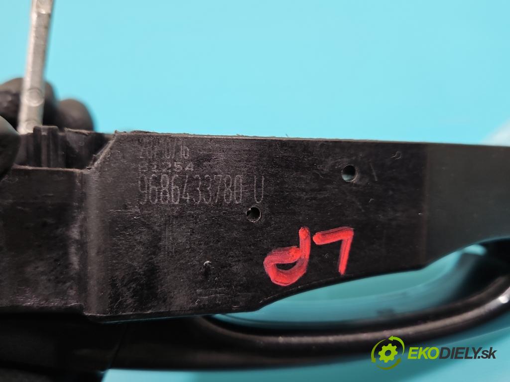 Peugeot 508 2010-2018 1.6 hdi 120 HP automatic 88 kW 1560 cm3 4- rukoväť predné ľavé mimo: 9686433780 (Vonkajšie predné ľavé)