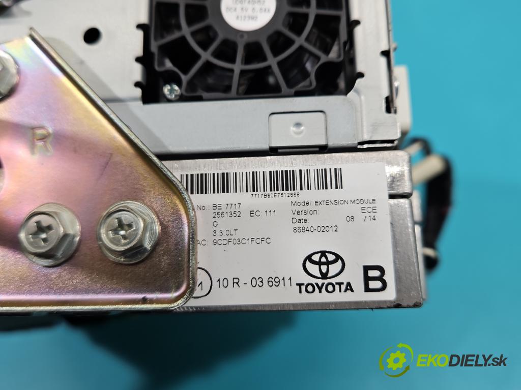 Toyota Corolla E16/E18  2013-2019 1.6 16V 132  HP manual 97 kW 1598 cm3 4- Radio originál 86140-02080