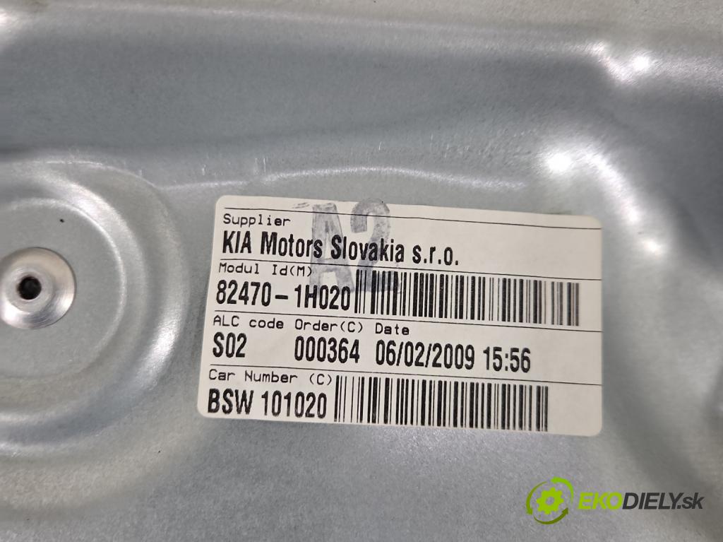 Kia Ceed I 2006-2012 1.6 16V 129 hp manual 95 kW 1591 cm3 5- mechanismus stahování přední levý 82470-1H020