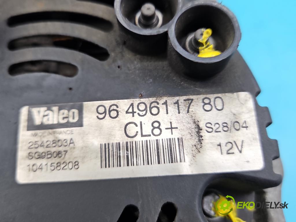 Peugeot 207 1.4 16V 88 HP manual 65 kW 1360 cm3 5- Alternator 9649611780 (Alternátory)