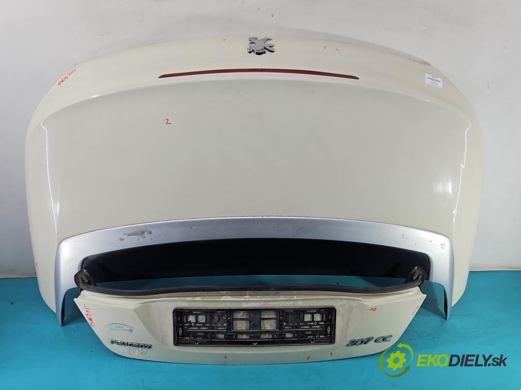 Peugeot 207 1.6 hdi 109 hp manual 80 kW 1560 cm3 2- zadní kufrové dveře  (Zadní kapoty)