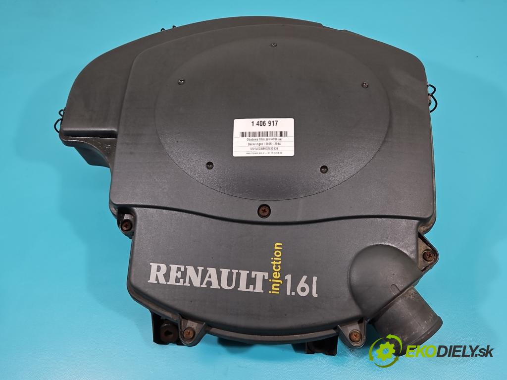 Dacia Logan I 2005-2014 1.6 8V 87 HP manual 64 kW 1598 cm3 4- obal filtra vzduchu 7700274106G (Obaly filtrov vzduchu)