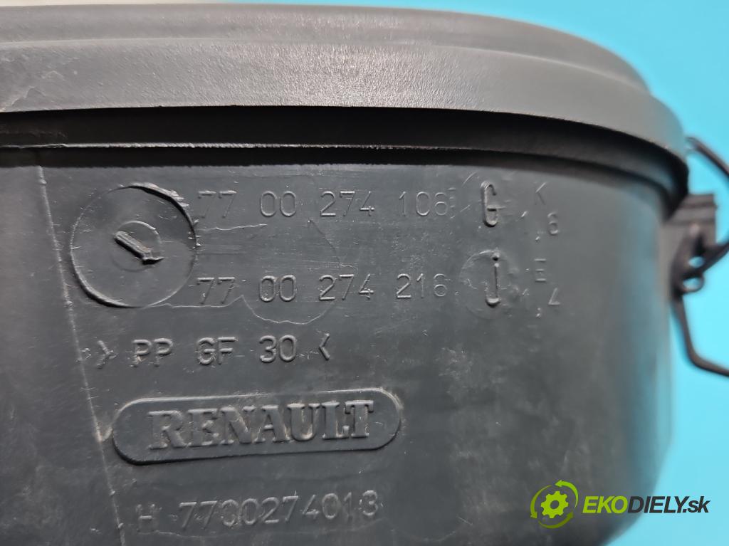 Dacia Logan I 2005-2014 1.6 8V 87 HP manual 64 kW 1598 cm3 4- obal filtra vzduchu 7700274106G (Obaly filtrov vzduchu)