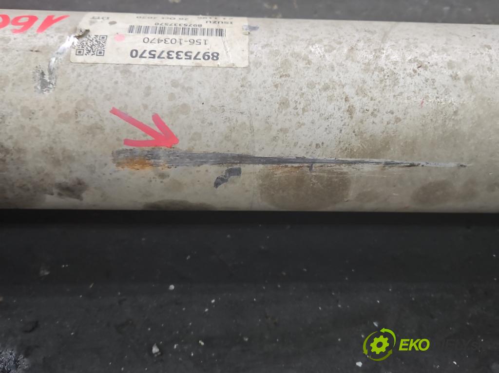 Isuzu D-Max III 2019- 1.9 DDI: 163 HP manual 120 kW 1898 cm3 5- Hřídel: zadné 8975337570 (Kardaňový hriadeľ)