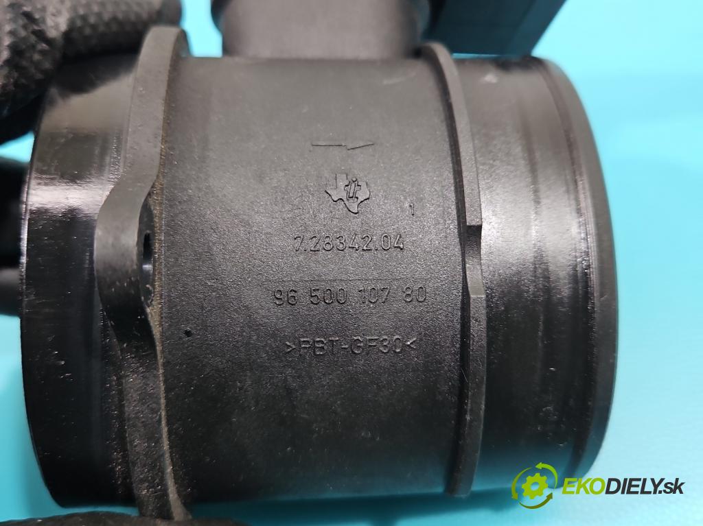 Peugeot 207 1.6 hdi 109 HP manual 80 kW 1560 cm3 2- průtokoměr: 72834204 (Váhy vzduchu)