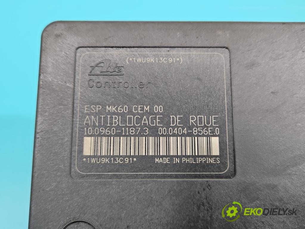 Peugeot 207 1.6 hdi 109 HP manual 80 kW 1560 cm3 2- čerpadlo abs 9662295880 (Pumpy ABS)