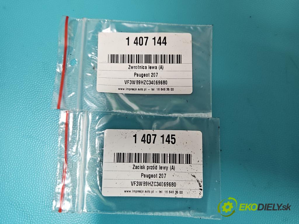 Peugeot 207 1.6 hdi 109 HP manual 80 kW 1560 cm3 2- náboj ľavé  (Náboje)