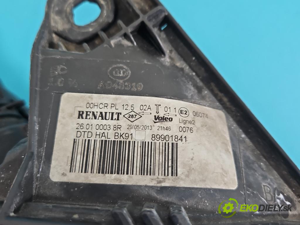 Renault Laguna III 2007-2015 2.0 dci 131 HP manual 96 kW 1995 cm3 5- Reflektor: pravý 89901841 (Pravé)