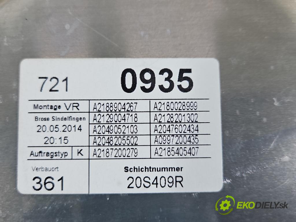 Mercedes CLS II C218 2010-2018 4.7 V8 automatic 315 kW 4664 cm3 4- mechanismus stahování přední pravý 918236-102