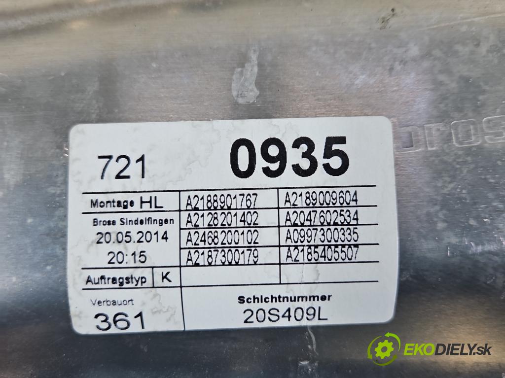 Mercedes CLS II C218 2010-2018 4.7 V8 automatic 315 kW 4664 cm3 4- mechanismus stahování zadní levý