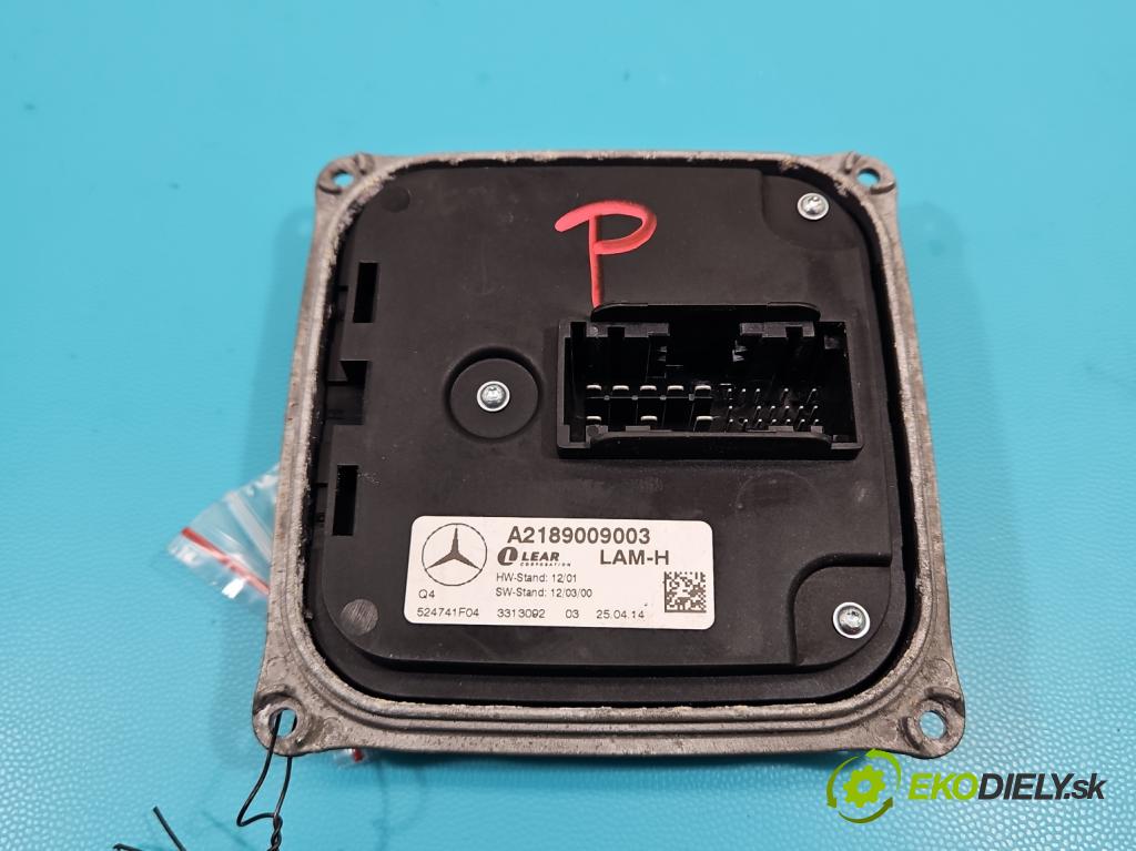 Mercedes CLS II C218 2010-2018 4.7 V8 (278922) automatic 315 kW 4664 cm3 4- střídač: xenon A2189009003 (Riadiaca jednotka xenónu)