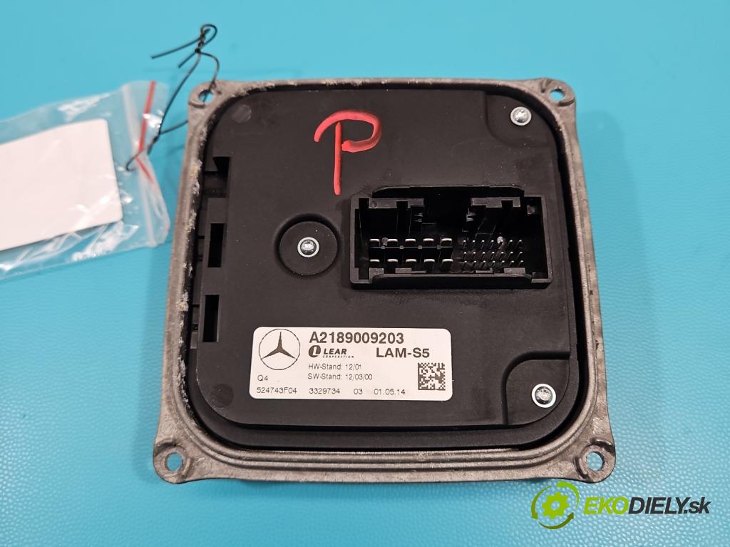 Mercedes CLS II C218 2010-2018 4.7 V8 (278922) automatic 315 kW 4664 cm3 4- střídač: xenon A2189009203 (Riadiaca jednotka xenónu)