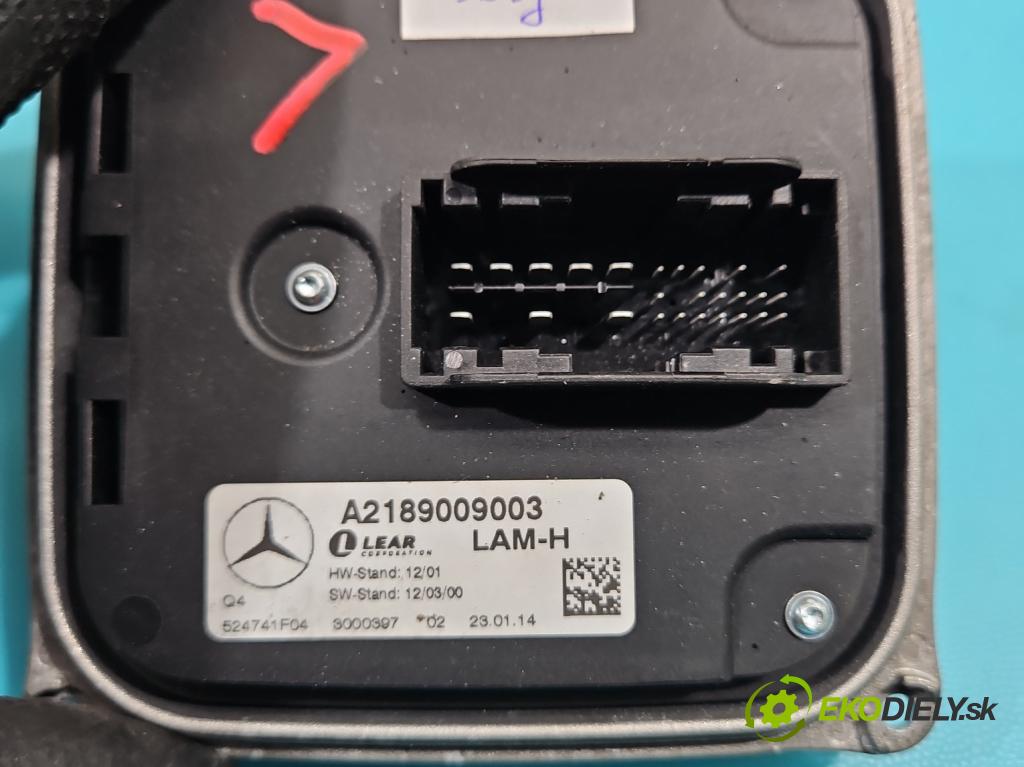 Mercedes CLS II C218 2010-2018 4.7 V8 (278922) automatic 315 kW 4664 cm3 4- střídač: xenon A2189009003 (Riadiaca jednotka xenónu)