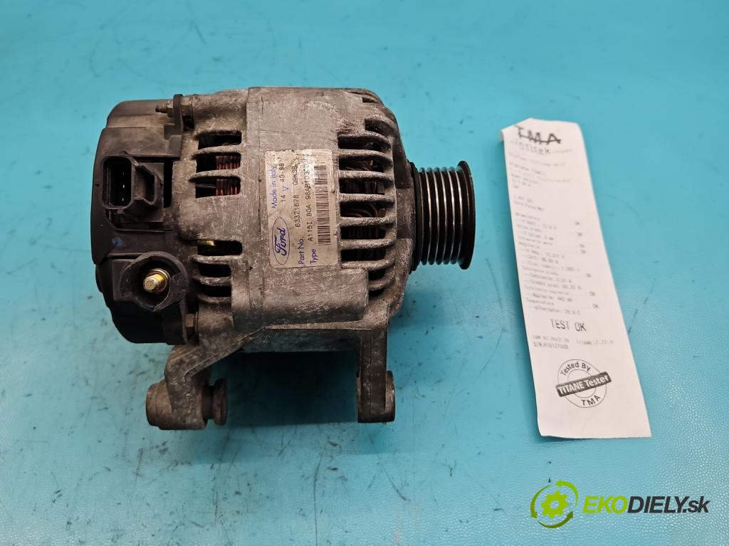 Ford Focus Mk1 1998-2004 1.8 16V 116 HP manual 85 kW 1796 cm3 5- Alternator 63321678 (Alternátory)