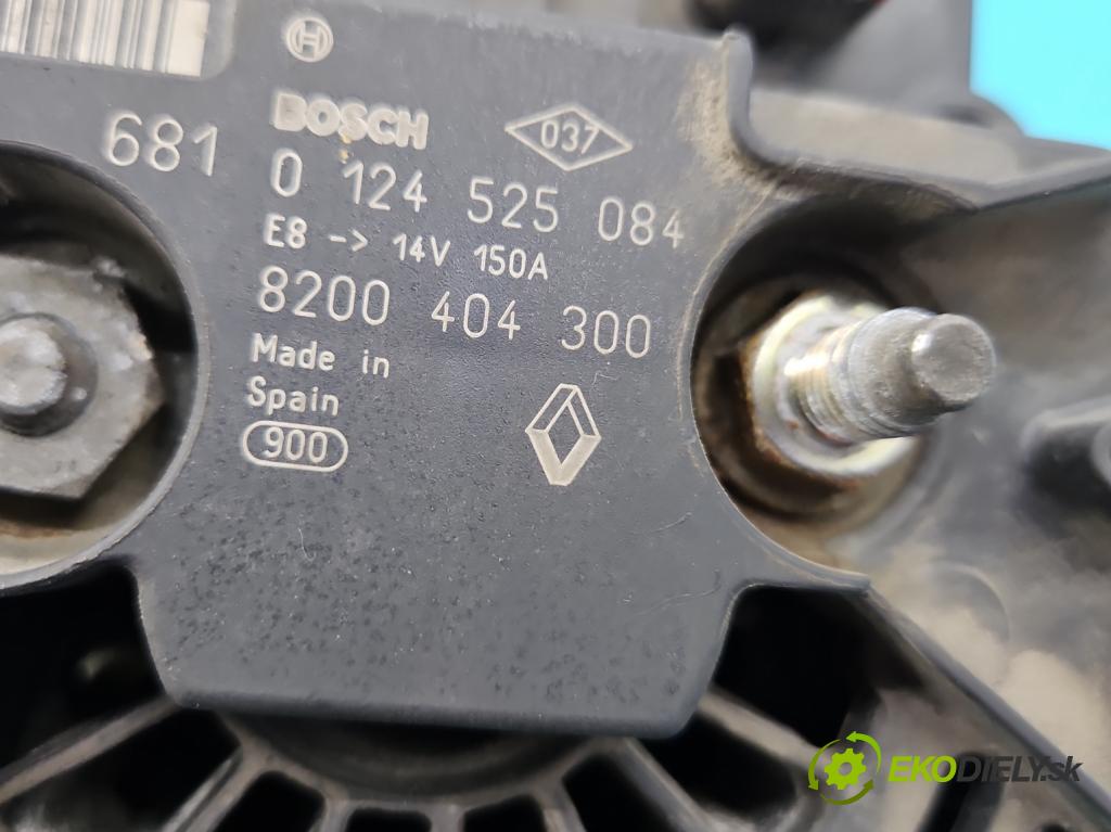 Renault Laguna II 2001-2007 2.0 T 170 HP manual 125 kW 1998 cm3 5- Alternator 0124525084 (Alternátory)