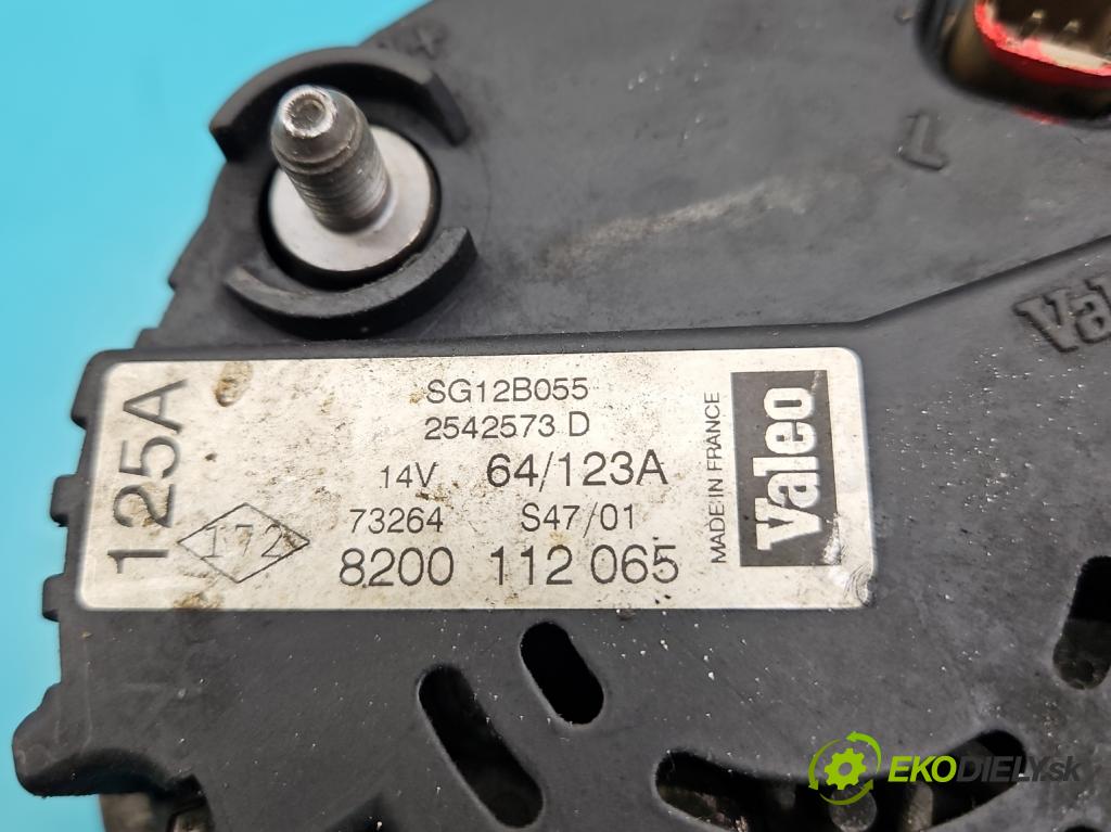 Renault Laguna II 2001-2007 2.0 16V 140 HP manual 103 kW 1998 cm3 5- Alternator 8200112065 (Alternátory)