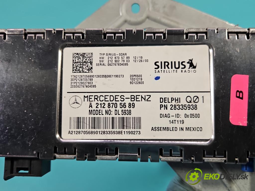 Mercedes CLS II C218 2010-2018 4.7 V8 (278922) automatic 315 kW 4664 cm3 4- Zesilovač: A2128705689 (Zosilňovače)