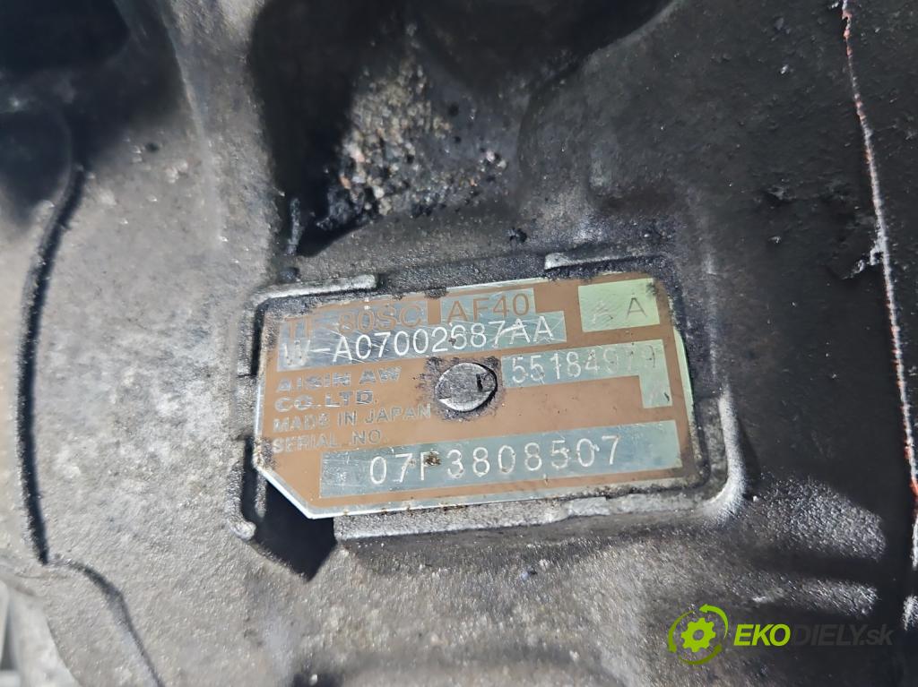 Alfa romeo 159 2.4 jtd 200 HP automatic 147 kW 2387 cm3 5- prevodovka stupeň,rýchlosť automat 55184979