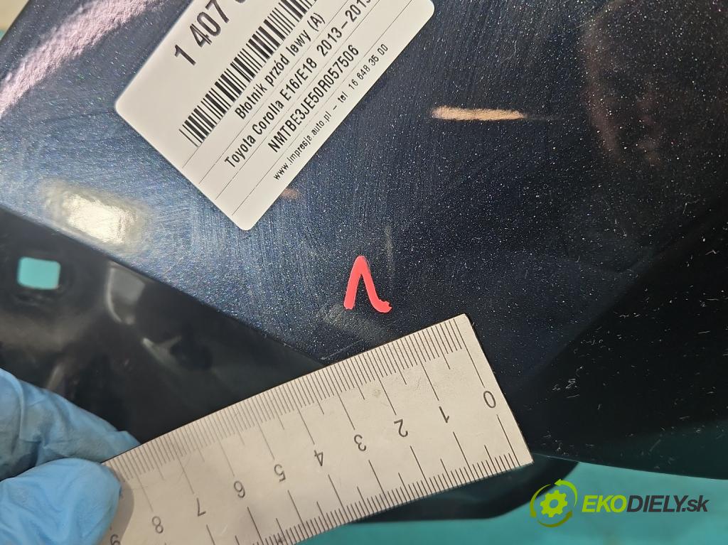 Toyota Corolla E16/E18 2013-2019 1.6 16V 132 hp manual 97 kW 1598 cm3 4- blatnik přední levý (Predné ľavé)