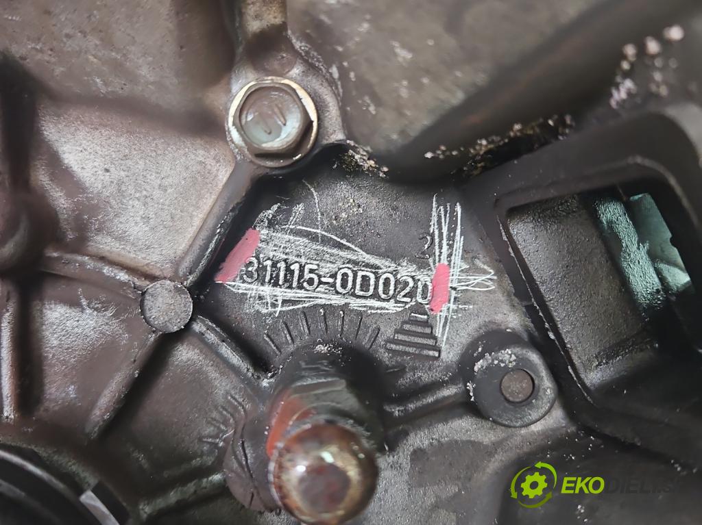 Toyota Yaris I 1999-2005 1.3 vvti 87 HP manual 64 kW 1298 cm3 5- prevodovka stupeň,rýchlosť manual 31115-0D020