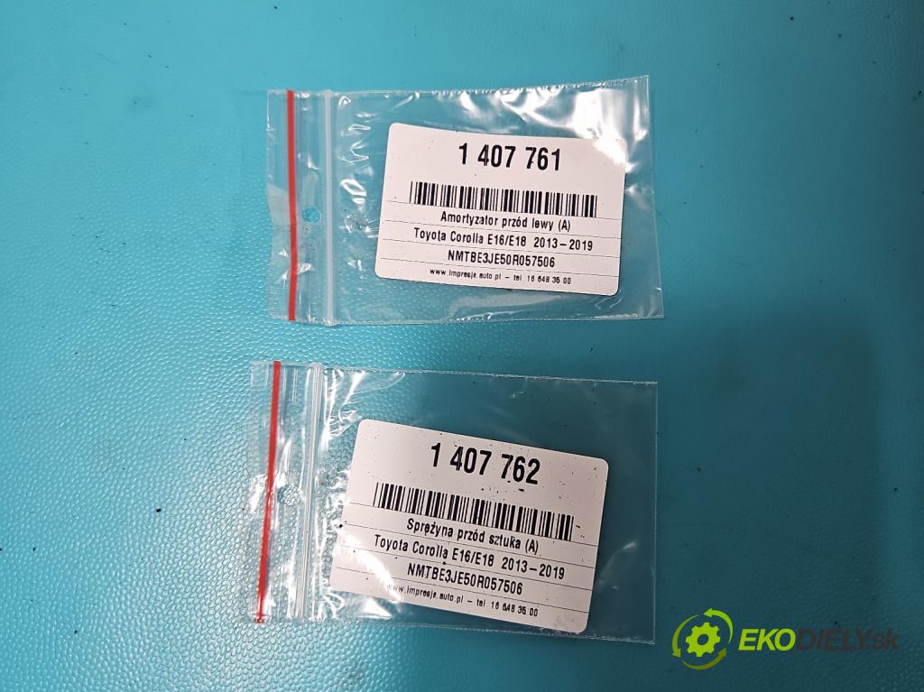 Toyota Corolla E16/E18  2013-2019 1.6 16V 132  HP manual 97 kW 1598 cm3 4- tlmič predné ľavý  (Ostatné)