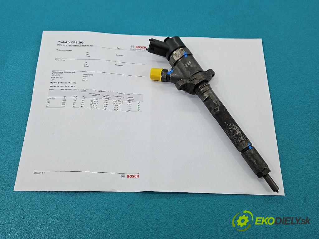 Ford Focus Mk2 2004-2011 1.6 tdci 109 HP manual 80 kW 1560 cm3 5- vstrek 0445110188 (Vstrekovače)