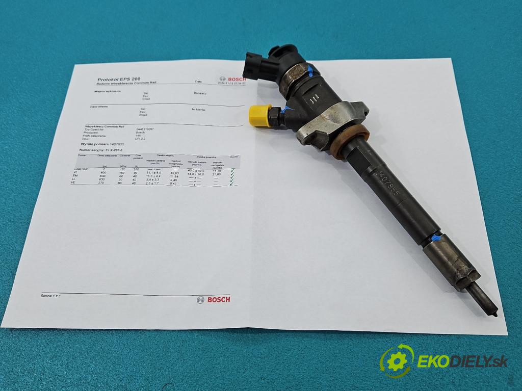 Citroen C4 Grand picasso I 2006-2013 1.6 hdi 109 HP manual 80 kW 1560 cm3 5- vstrek 0445110297 (Vstrekovače)
